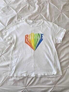 RE/DONE Rainbow Graphic Classic Tee